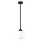 Z-Lite Laurent Outdoor Pendant, 1-Light, 8 In.W x 9 In.H, Black/Opal 597P8-BK - alternate 6
